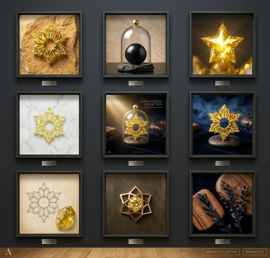 Fancy Intense Yellow Crystal Mosaic - Image 2