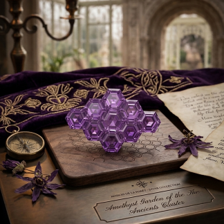 远古之两仪·紫水晶几何群落 (Amethyst Garden of the Two Ancients Cluster)
