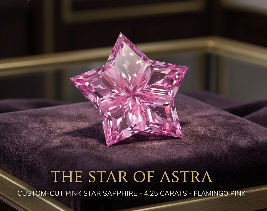 Star-Cut Pink Sapphire