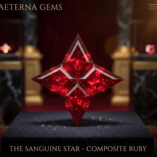 THE STELLAR SCARLET" Custom Four-Pointed Star Cut Natural Ruby / Geometric Loose Gem
